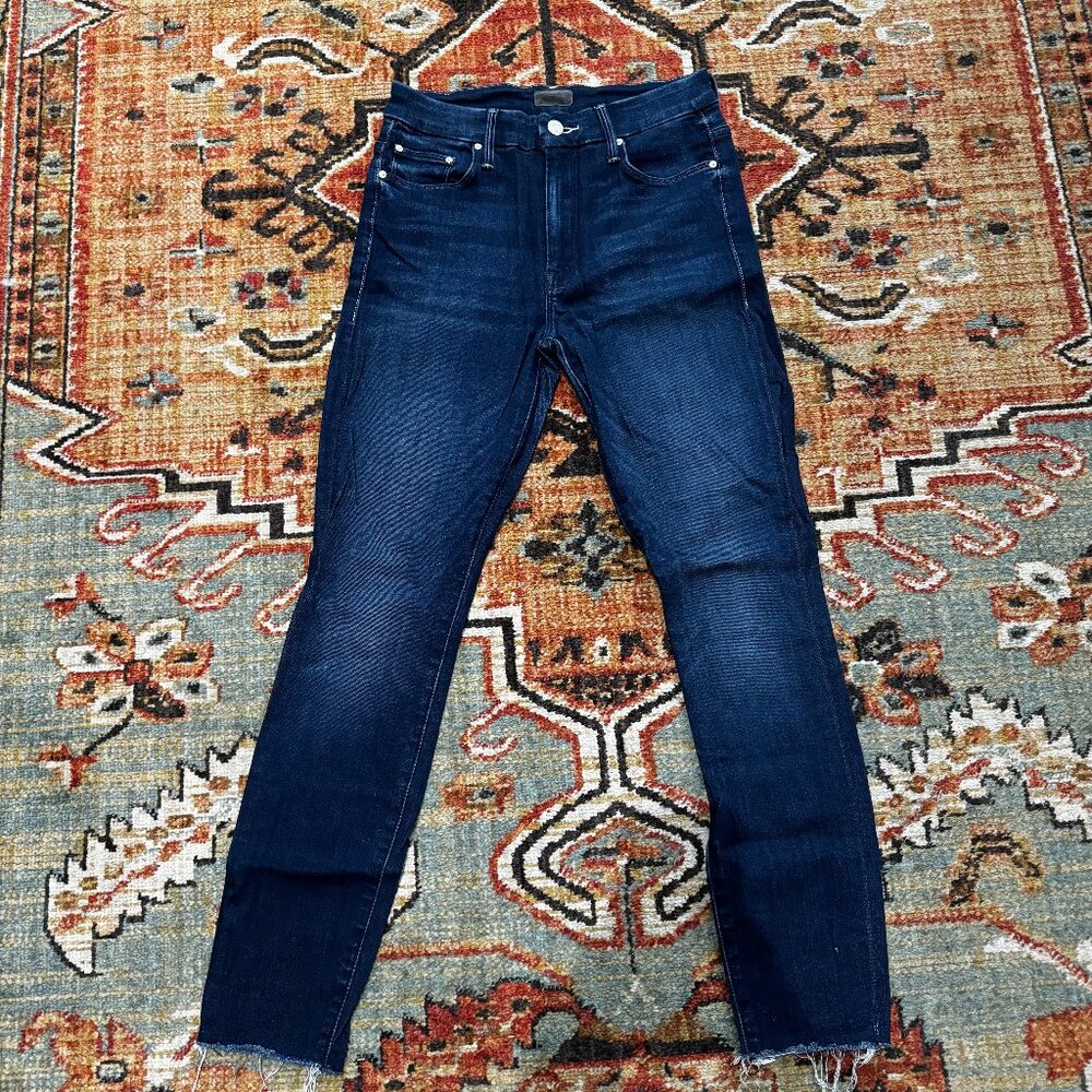 Mother High Waisted Looker Ankle Fray, Size 26